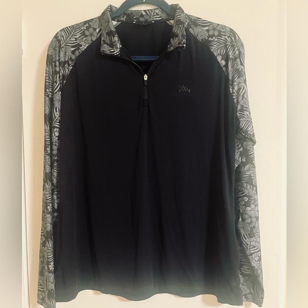 PXG “Aloha” Collection Quarter Zip Pullover in Black - Women’s L